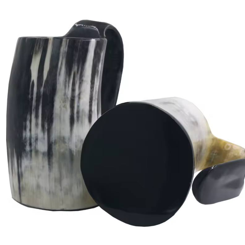 Natural Ox Horn Viking Mug