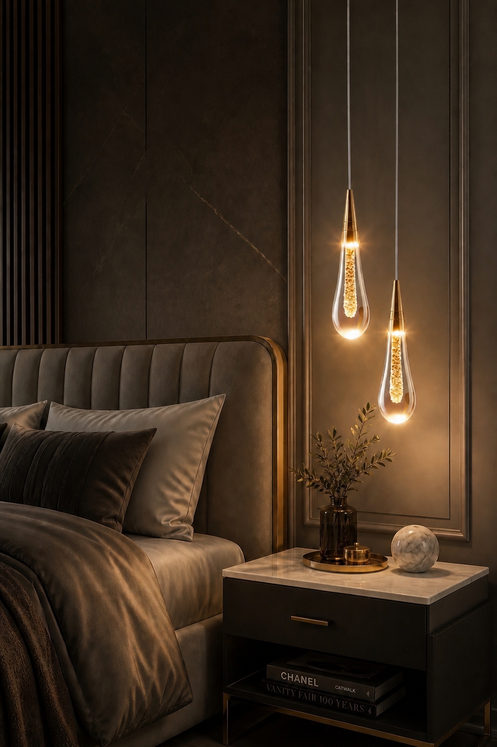 Midas Crystal Teardrop Pendant lighting