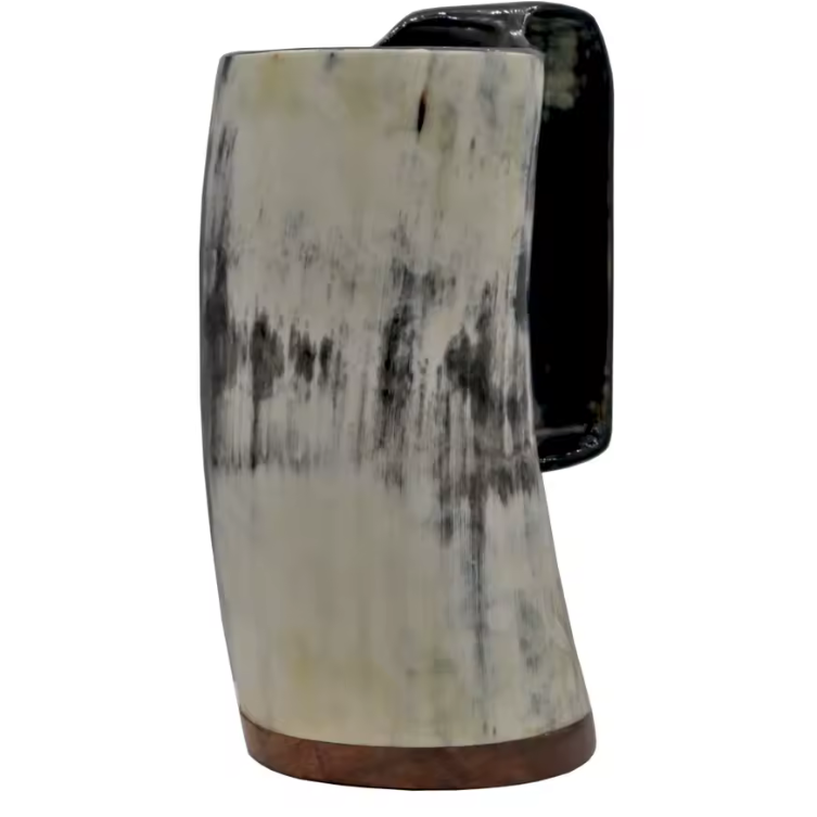 Natural Ox Horn Viking Mug