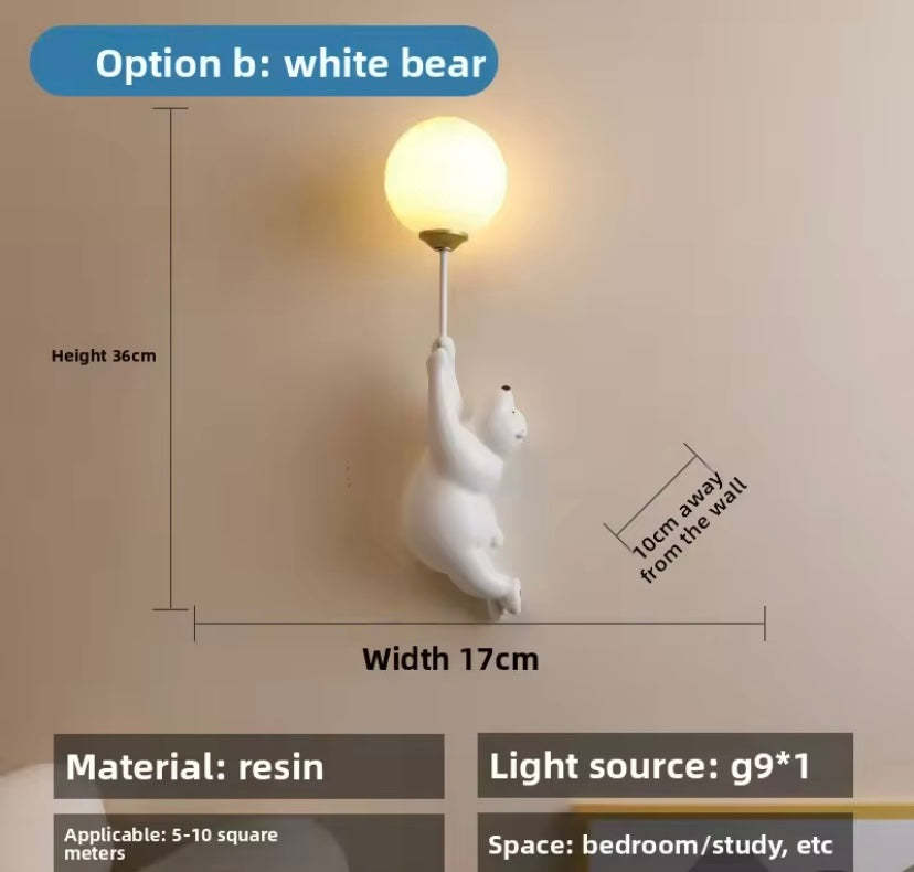 Orbit Bear LED Balloon Wall Sconce
