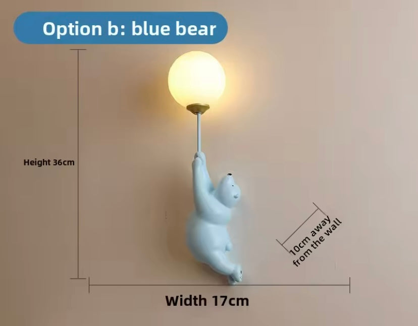 Orbit Bear LED Balloon Wall Sconce