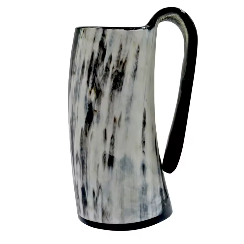 Natural Ox Horn Viking Mug