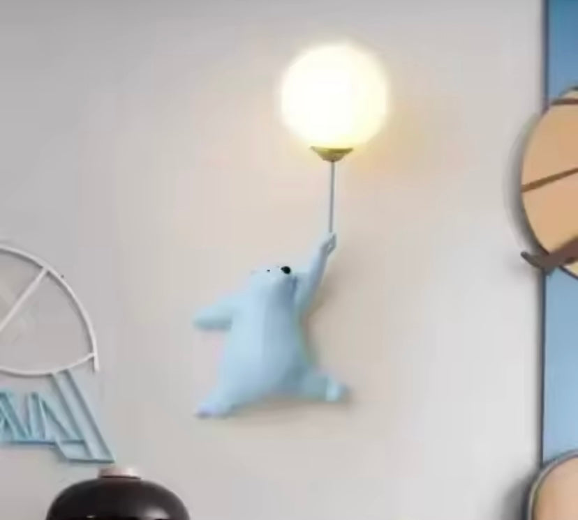Orbit Bear LED Balloon Wall Sconce