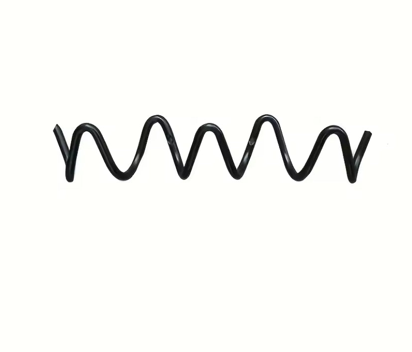 Black metal Squiggle coat hooks