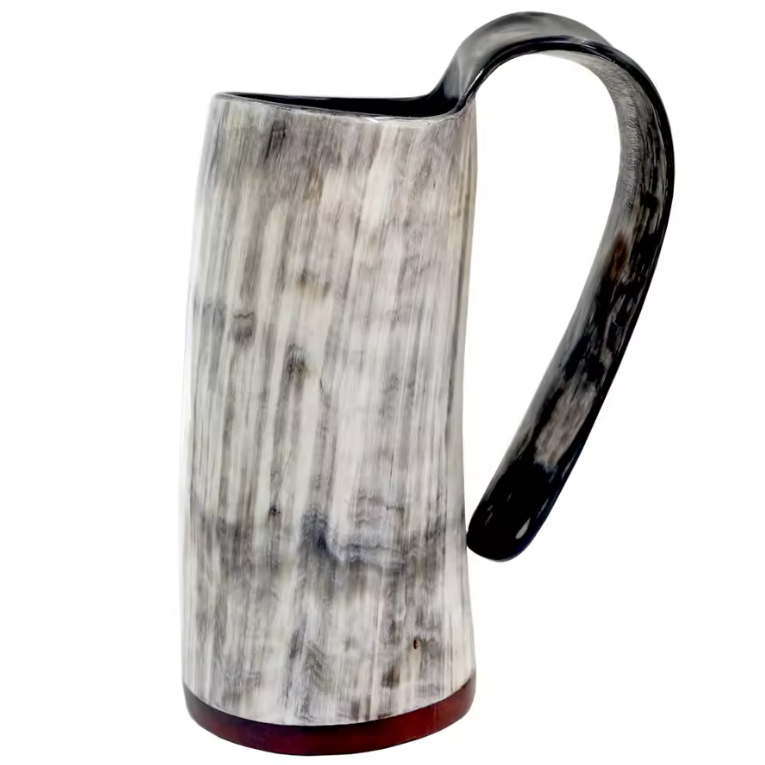 Natural Ox Horn Viking Mug
