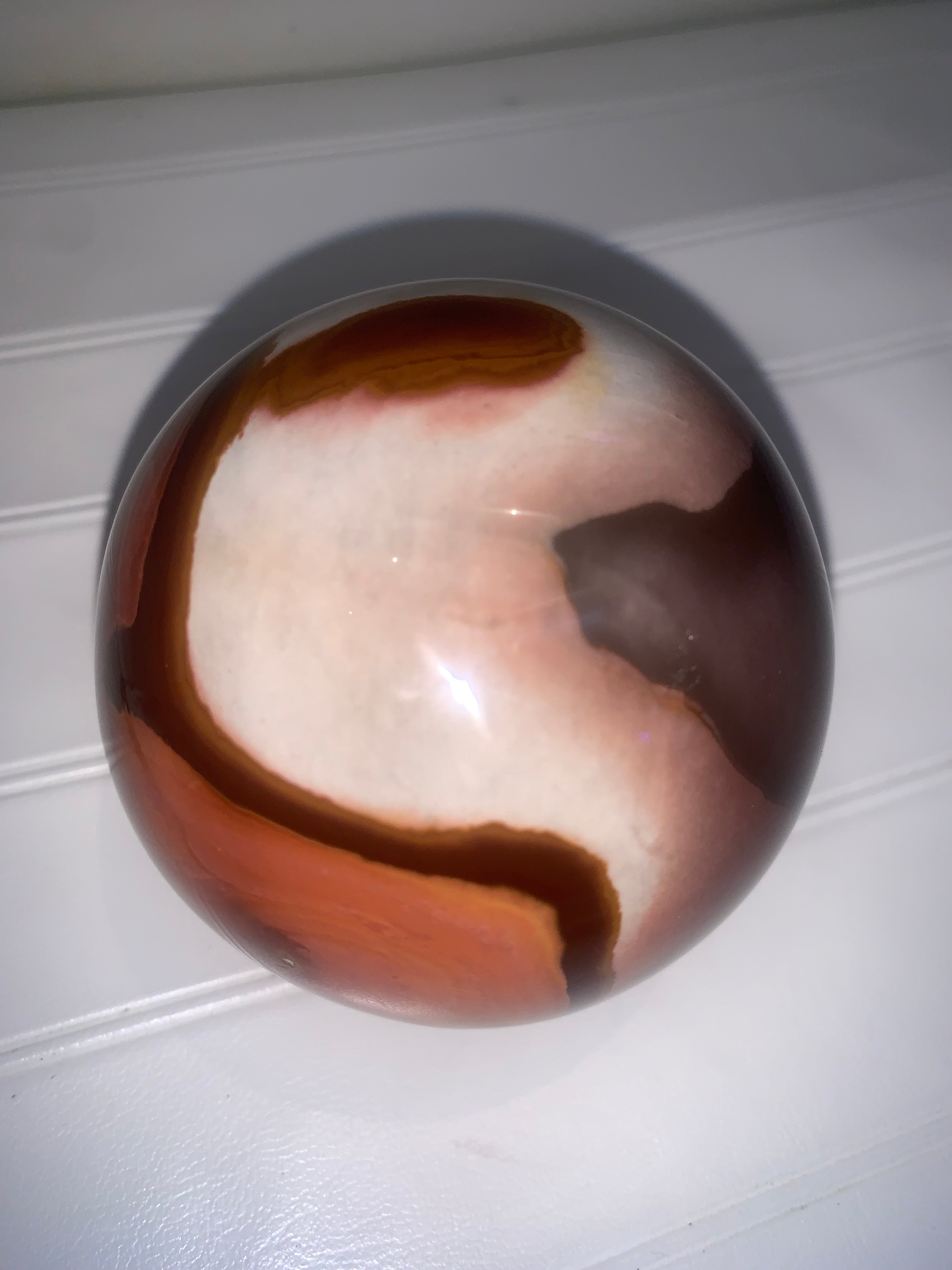 Large Polychrome Jasper Sphere for crystal and stone collectors