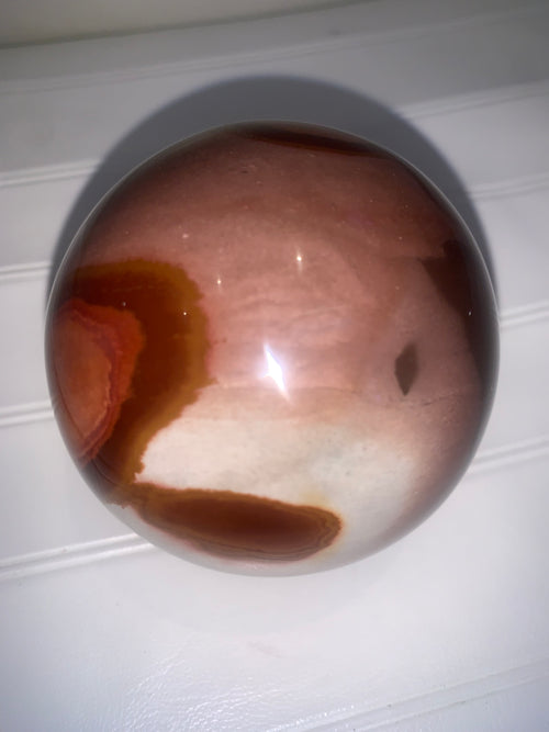 Large Stunning Polychrome Jasper Sphere for crystal and stone collectors
