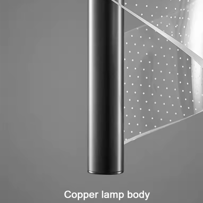 Matte black pendant lamp body