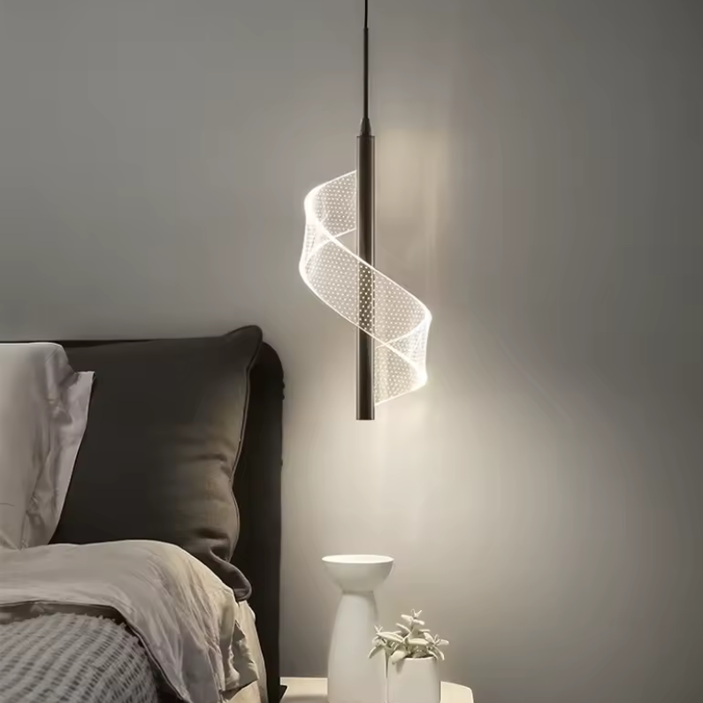 Modern wall light fixture in a bedroom setting with a 'Add to cart' button.