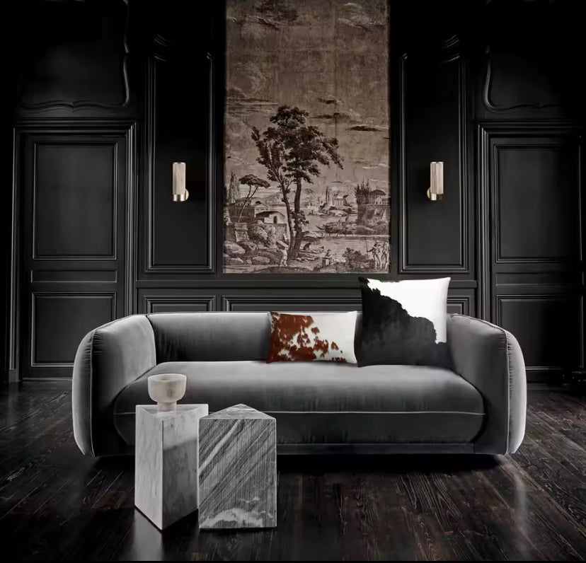 Real Cowhide pillow case for living room couch luxurious decor