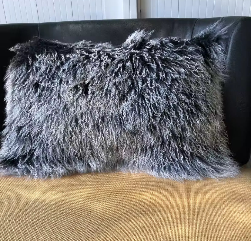 Real Mongolian Lamb Fur Luxury Bedding Bedroom decor