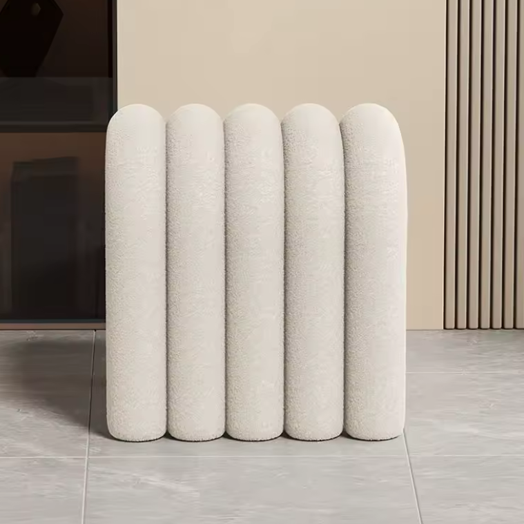 Side view of White Ula Luxury Modern stool online office Floor