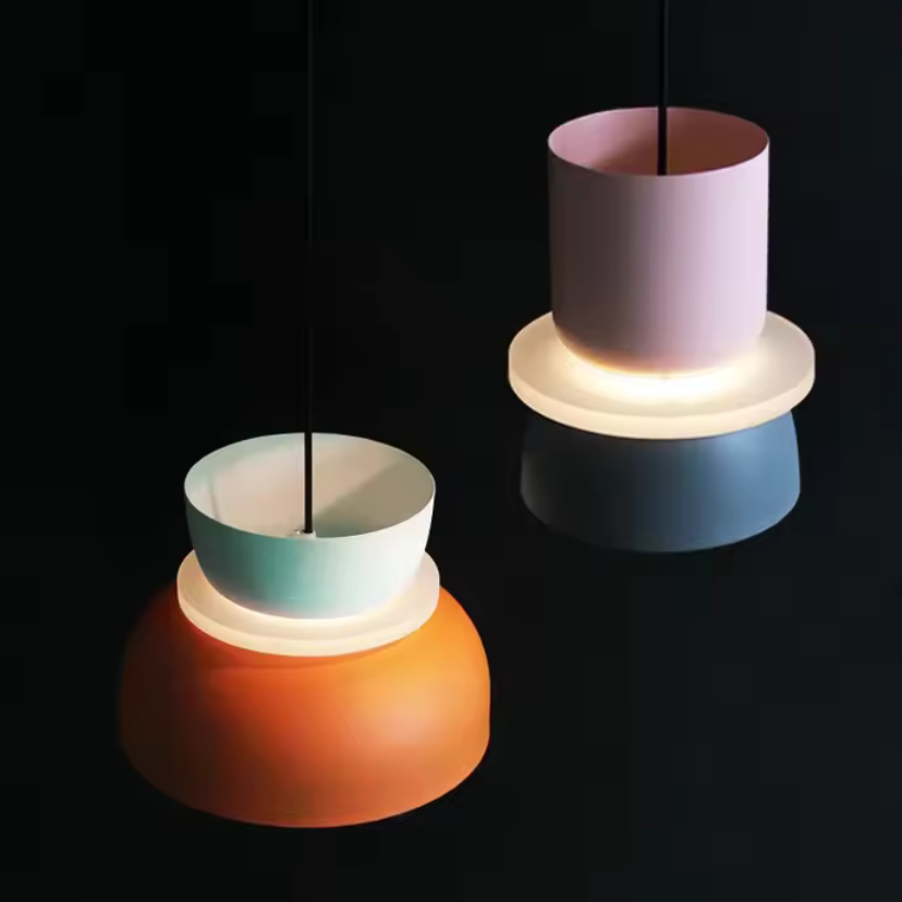The Modal pendant lamps for Modern lighting and interior design in pastel tones