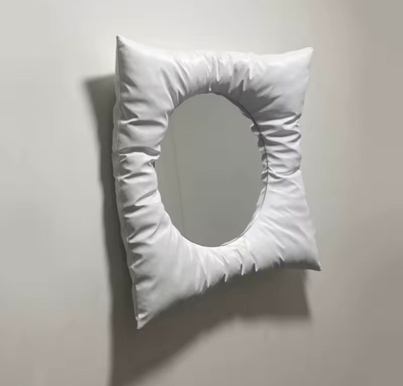 White PillowMirrorr on wall